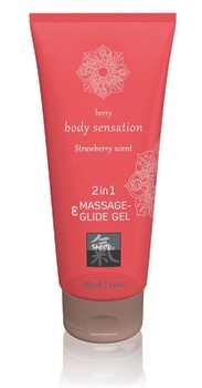 Massage & glidgelé 2i1 Strawberry Scent