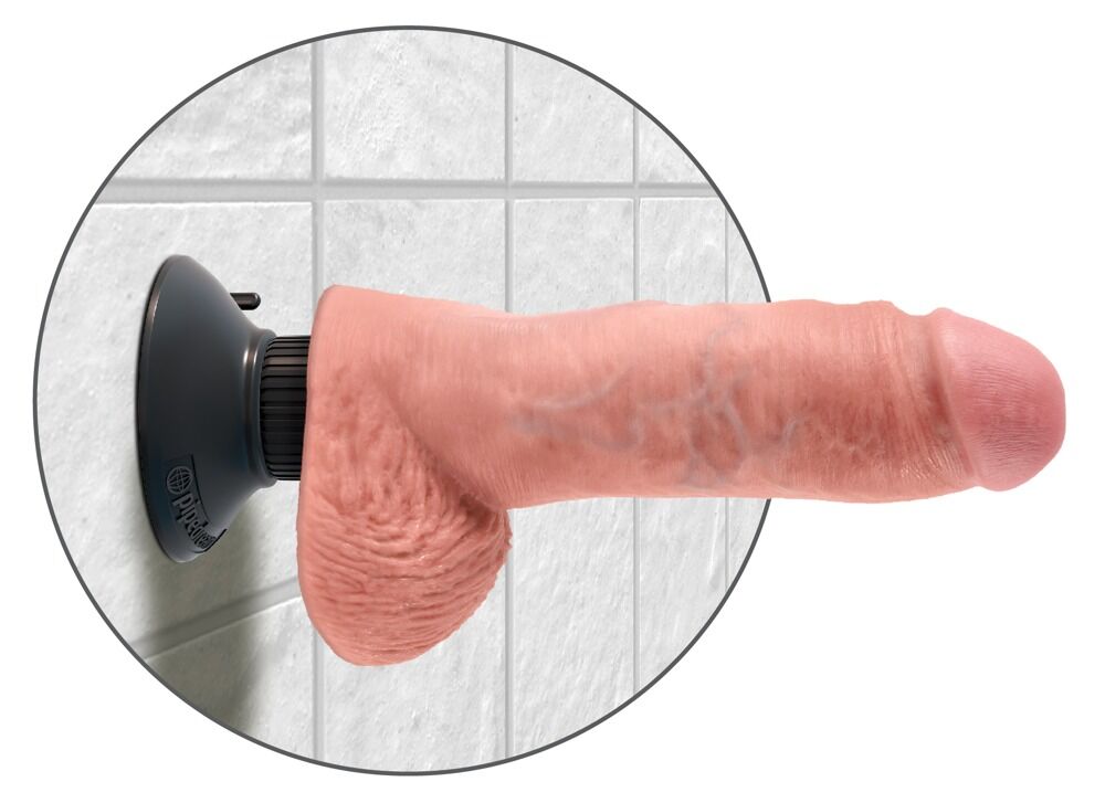 8'' Vibrating Cock with Balls