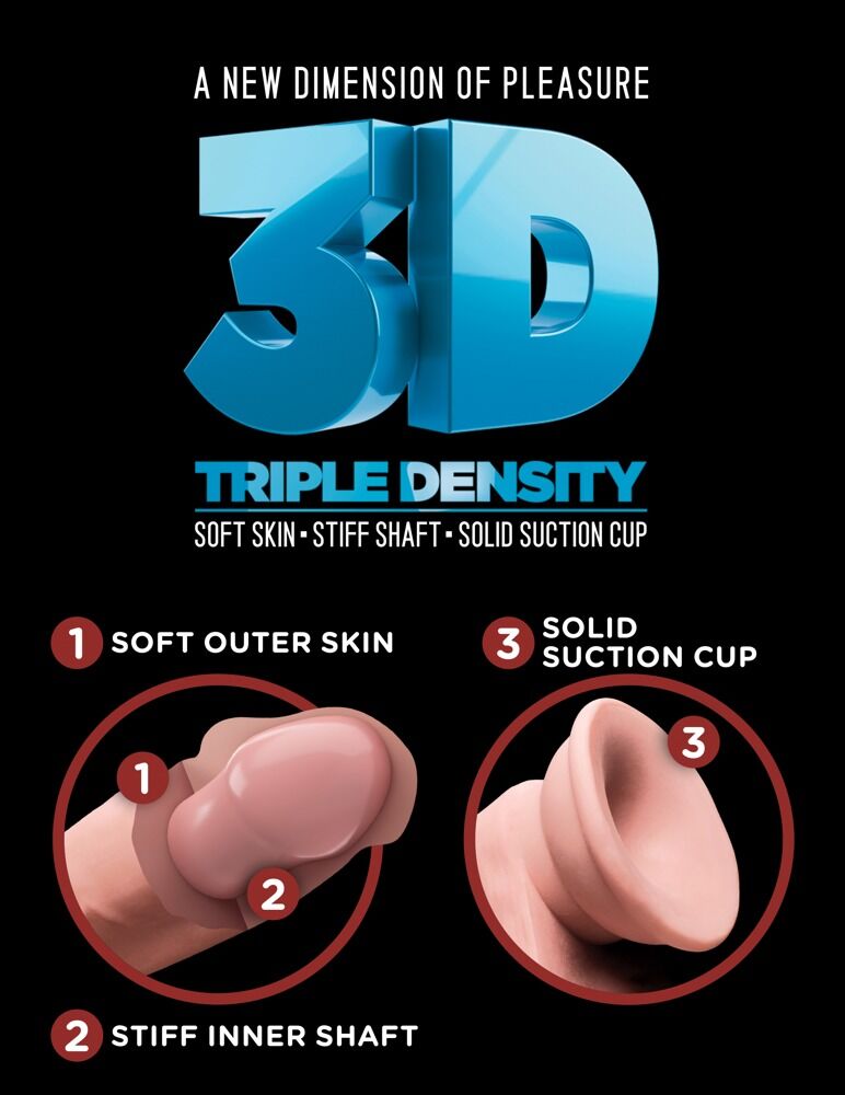 6'' Triple Density Cock